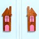 Handcrafted Acacia Wood House Handle Pair